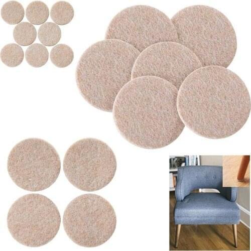 20 Pcs Big 30X30CM Furniture Chair Table Leg Self Adhesive Felt Pads Wood Floor Protectors Felt Pads for Hard Surfaces Oatmeal
