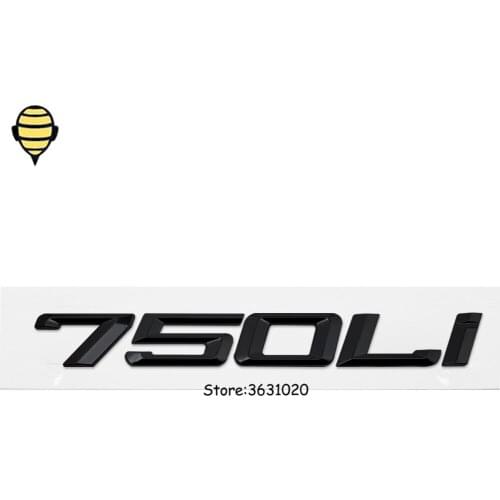 Metal Car Styling for BMW 7 Series Auto 3D Trunk Lid Rear Sticker Emblem Decal Badge for BMW 750Li 760Li M760Li E70 X7 I3 E53 X6