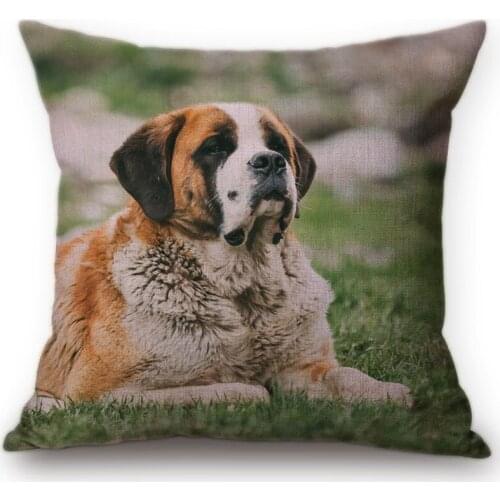 Cute Pug Pet Dog German Hound Print Car Decorative Throw Pillows Pillow cases Bed Cushion Covers Sofa Chair Wedding Decoration