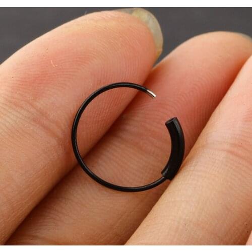 Fashion Surgical Steel Nose Hoop Nose Ring Stud Punk Style Body Piercing Jewelry Nose Lip Cartilage Tragus Helix Ear Piercing