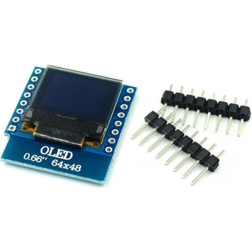 1 PCS 0.66 inch OLED Display Module LCD Screen Module IIC/I2C Interface FOR D1 MINI