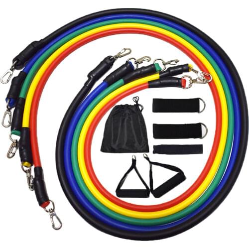 11 Pieces Resistance Bands Set with Handls, Exercise Bands Gym Equipment for