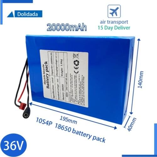 New100%original lithium ion 10S4P square, 36V, 20ah, 18650convenient to assist electric vehicles, electric bicycles, motorcycles