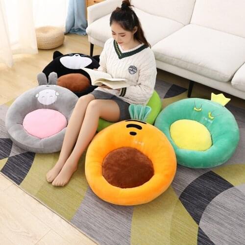 NEW Colourful Cushions Animal Seat Cushion Stuffed Small Plush Sofa Indoor Floor Home Chair Decor Winter Children Gift