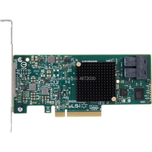 New Broadcom Avago LSI SAS 9300-8i LSI00344 8 port Host Bus Adapter SFF8643 NO cache HBA PCI-E3.0 x8 Controller Card