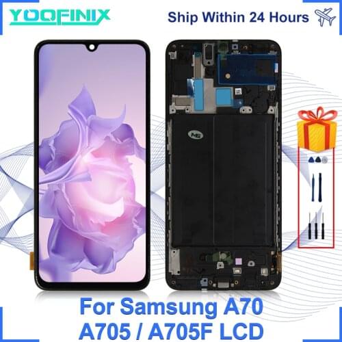 Original For Samsung Galaxy A70 Display Touch Screen Digitizer Replacement Parts For SM-A705FN/DS A705W A705F A705 LCD Display