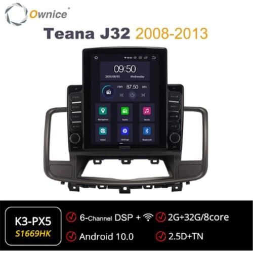 Ownice Octa 8 Core Android 10.0 Car Radio forNissan Teana J32 2008 - 2013 GPS Multimedia Stereo PlayerTesla Style