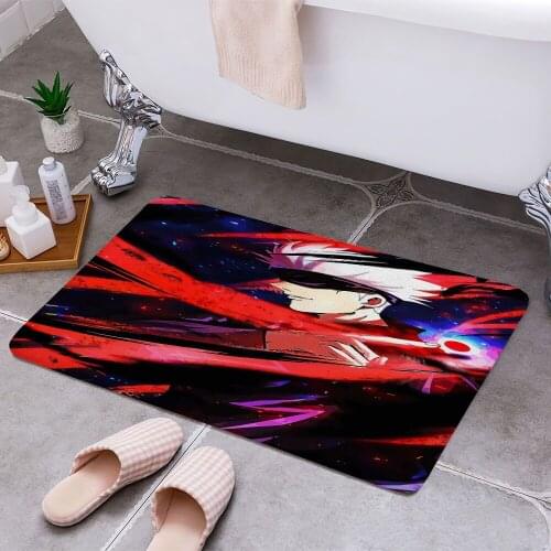 Jujutsu Kaisen Anti-slip Doormat Vacuuming Water Absorbing Kitchen Bedroon Bath Floor Mats Home Entrance Home Decora