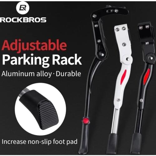 ROCKBROS Bicycle Kickstand Bike Parking Stand Road Bike MTB Racks Side Kick Stand Foot Adjustable 36-40.5cm Bike Holder Footrest