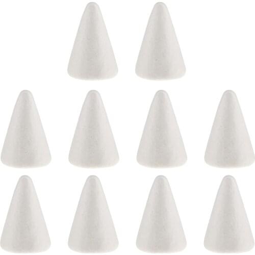 5/10pcs Cone Shape Styrofoam DIY Christmas Tree For Painting Crafts 70/100/150mm