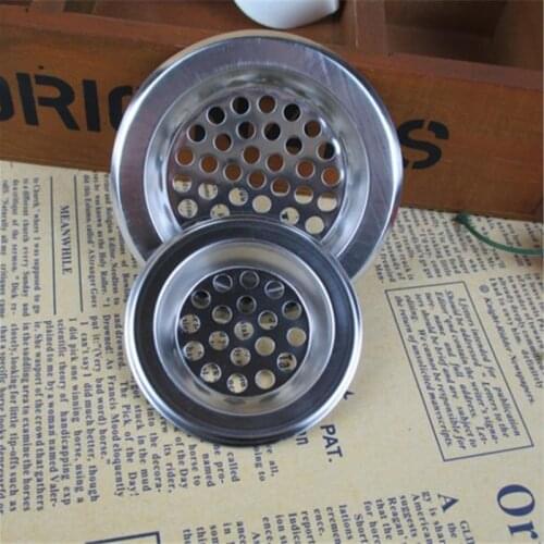 1pc Stainless Steel Mesh Sink Strainer Kitchen Bathroom Hair Catcher Trap Drain Filter