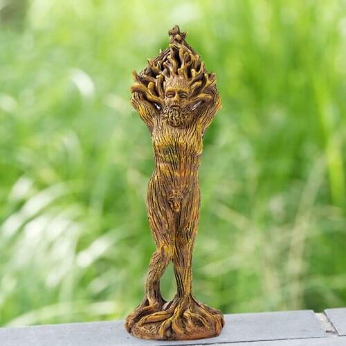 Tree Shaped Resin Forest Statue Crafts Ornament Tree Figurine Garden Decoration Sculpture Home Office Desktop Decor