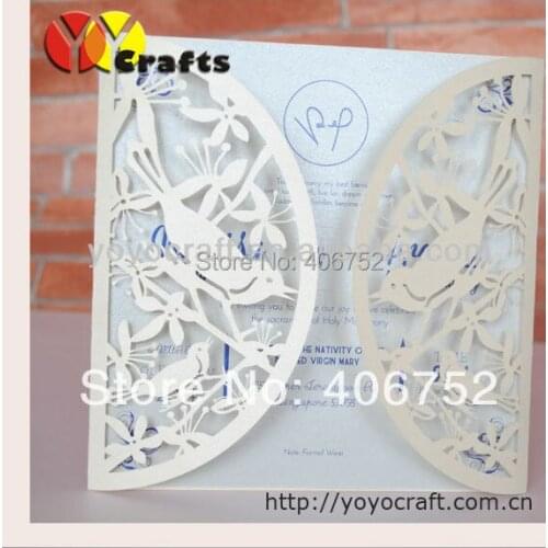 Wedding invitation card printing Love Birds design wholesale wedding accessories