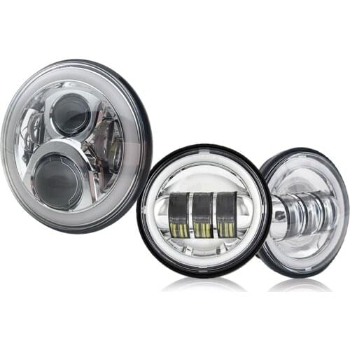 DOT 7"INCH LED Headlight For Ducati Monster 1000 600 620 695 750 800 900 S4R Sport 4.5 inch fog lamp 7" Mounting Bracket