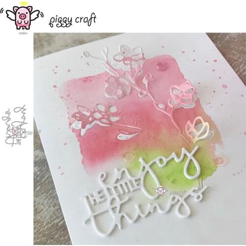 Piggy Craft metal cutting dies cut die mold Letter decoration Scrapbook paper craft album card punch knife art cutter die