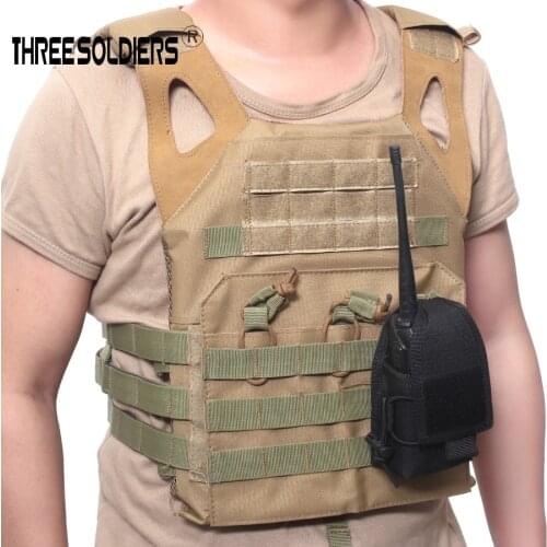 Tactical Molle Radio Pouch Walkie Talkie Holder Bag Interphone Storage Bag EDC tool pouch Outdoor Camping Hiking Accessories