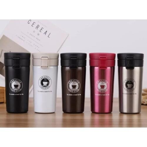 Vacuum Cup Bounce cover Business type Insulated Double Wall 304 Stainless Steel Drinkware Coffee Mugs Gift