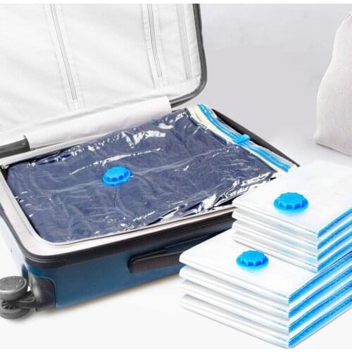 Vacuum Bag Storage Bag Home Storage Transparent Border Foldable Clothes Organizer Seal Compressed Travel Saving Space Package