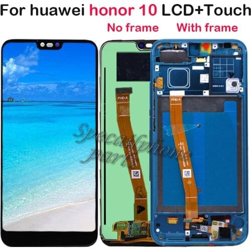 For Huawei Honor 10 LCD Display Touch Screen Panel Digitizer Assembly for honor10 COL-AL10 COL-L29 COL-L19 COL-TL10 Pantalla