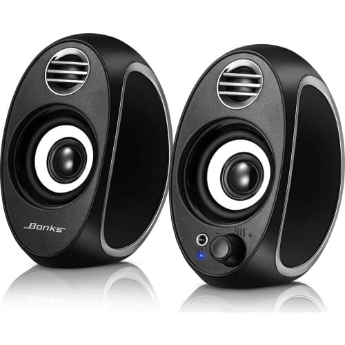 10W Mini Computer Speakers, USB Powered Speakers, Monitor Speakers for Desktop Computer/PC/TV/Laptop Gaming Speaker,Pair Speaker