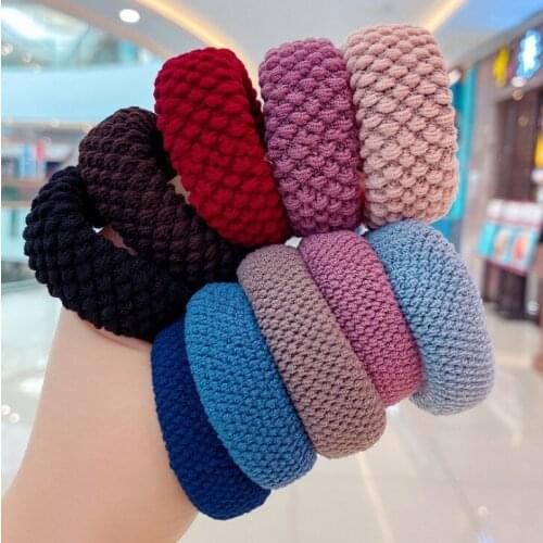 Women Tools Thicken Rubber Band Hair Ropes Gum Ponytail Holders HairBand Hair Accessories Elastic Hair band headwear 12pcs/10pcs