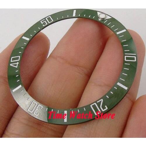 39.9mm high quality green ceramic bezel white marks for SEA mens watches Be22