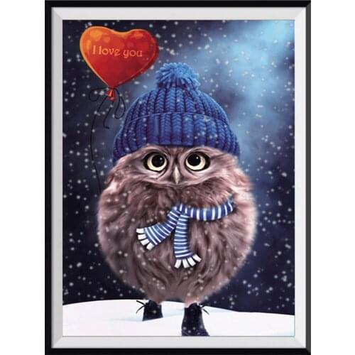 5D diamond painting owl stick diamond cross stitch animal DIY rhinestone mosaic picture with diamond decorative painting