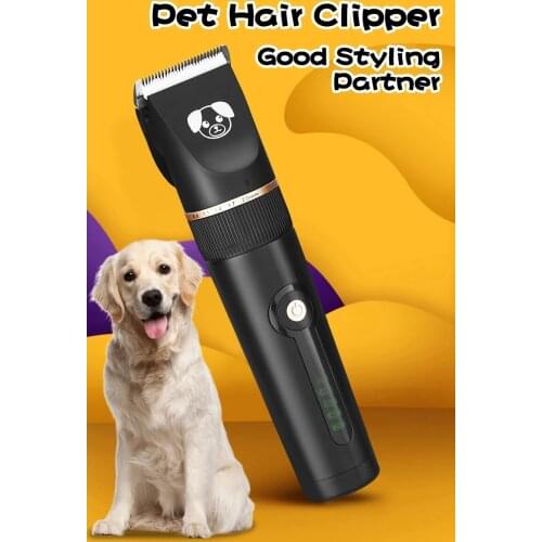 C3 Rechargeable Electric Ceramic Blade Pet Hair Cutters Kit Grooming Trimmer Professional Dog Hair Clippers RESUXI