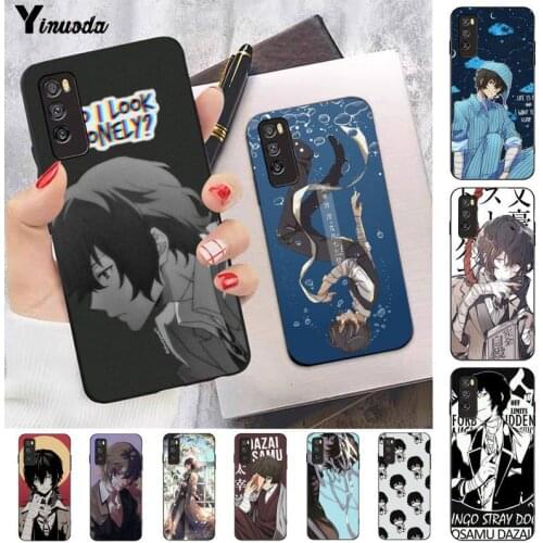 Yinuoda Anime Bungou Stray Dogs Dazai Osamu Phone Case Cover for huawei nova 2 i 2plus 2s 3i 3e 4 4e 5 6 7 5i 7 pro 6 7se 6 5G