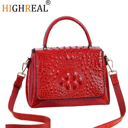 Womens Designer Luxury Handbag 2020 Fashion New High quality PU Leather Women Handbags Crocodile pattern Shoulder Messenger Bag