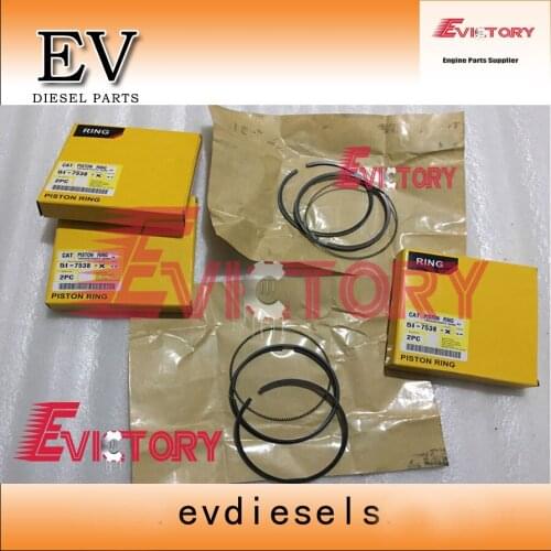 For caterpillar excavator C6.4 engine bearing + piston ring + full gasket kit