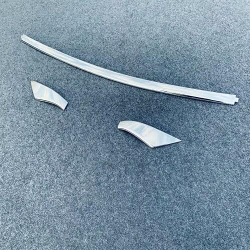 For Toyota Harrier Venza 2020 2021 ABS Chrome Car Styling ABS Front Bumper Decoration Strip Cover Trim Protector Accessories