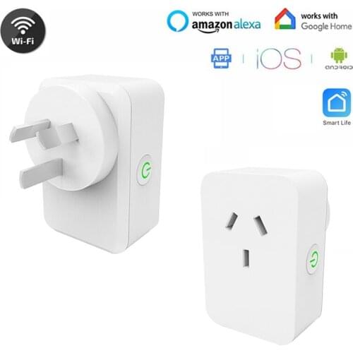 Electrical Plugs Smart WiFi Socket AU 10A Adaptor Wireless Remote Voice Control Outlet Timer Socket for Alexa Google Home
