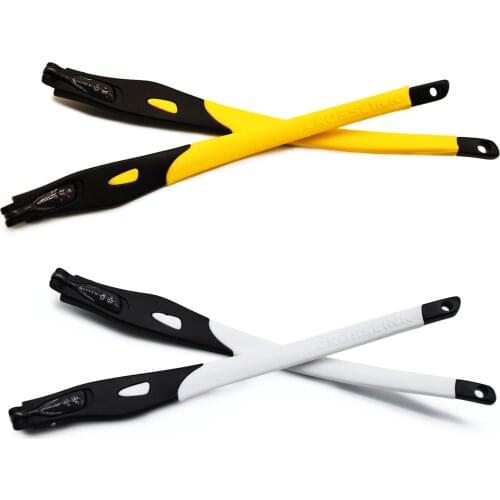 HKUCO Yellow/White Combination Replacement Glasses Legs For Crosslink Prescription Glasses Frame