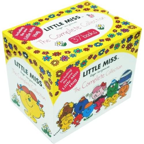 37 books/set Little Miss Children English Story Picture Book Learning English early education reading habit EQ for 3-8 years