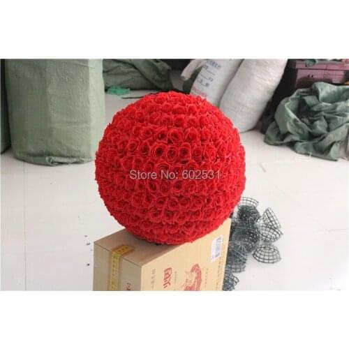 RED Wedding Kissing Flowers Balls Wedding & Valentines day & Home decorations FREE SHIPPING