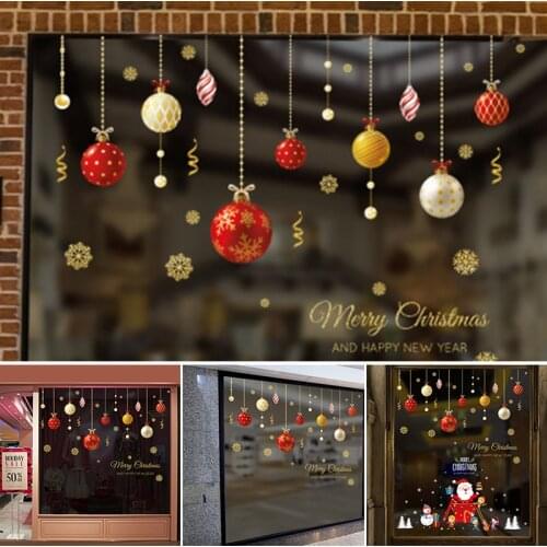 Christmas Window Stickers Wall Stickers Christmas Decoration Waterproof Pendant Holiday Jewelry Home Decoration