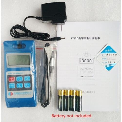 WT10D Handheld Intelligent Digital Gauss Meter Detecting Residual Magnetic Properties Of Articles After Machining