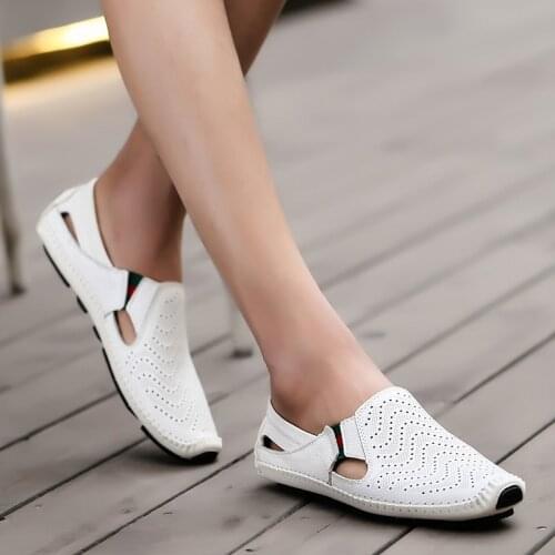 Sandalen Herren Zandalias Hombre Sandale Homme Cuir V Ritable Sport Sandals Men Safety For 2020 Sandalias Para