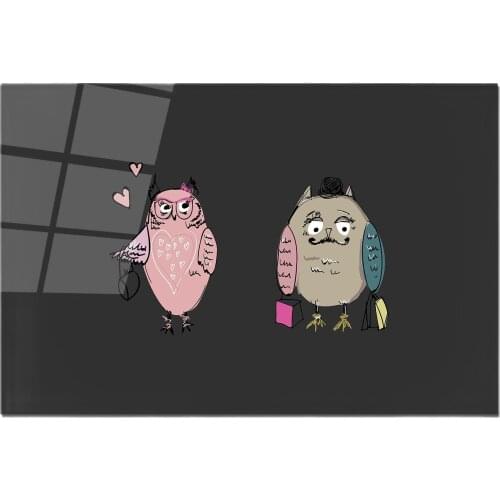 GLASS CUTTING BOARD ANTIBACTERIAL ILLUSTRATED CUT TRAY