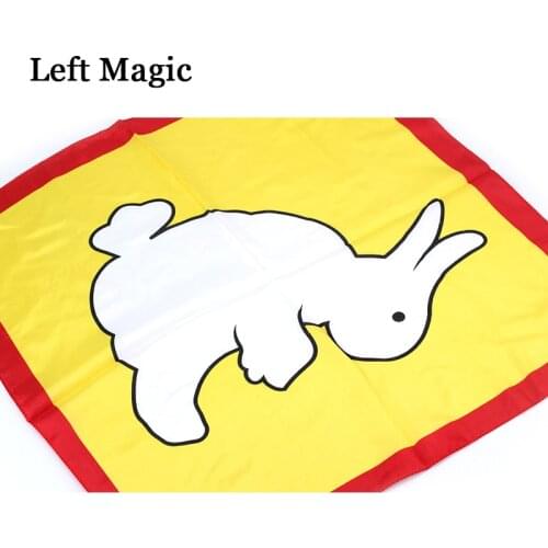 Magic Cloth Change Color Silk Scarf Rabbit To Duck Magic Tricks For Stage Close Up Magic Props Gift For Kid