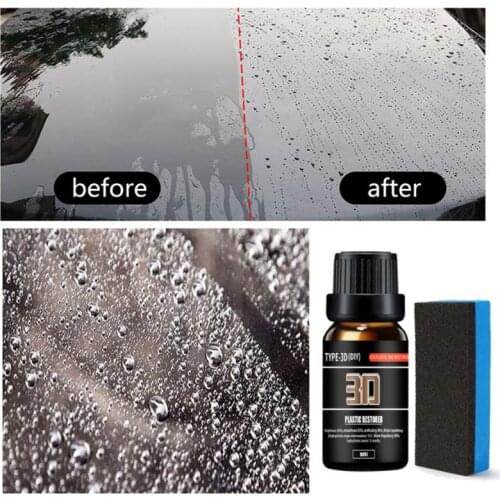 30ml Car Coating Wax Plastic Restoration 3D Anti-Scratch Hydrophobic Glass Coat Liquid Ceramic Coating Paint Care with Sponge