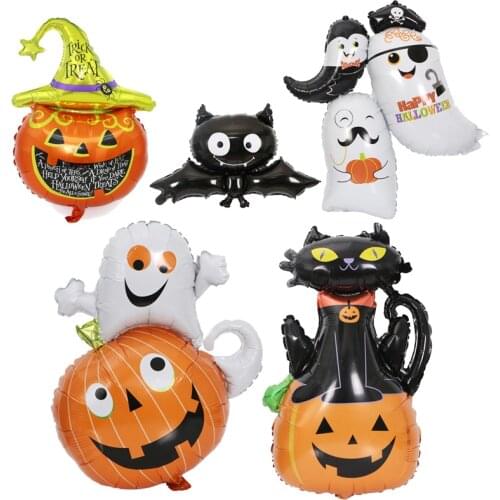 Halloween pumpkin ghost balloon halloween easter atmosphere decoration balloon childrens toy hydrogen balloon