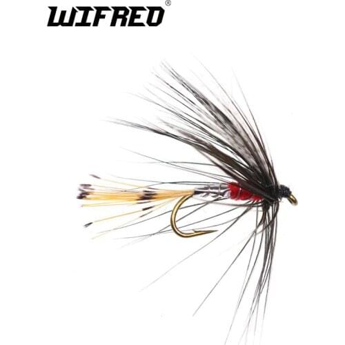 Wifeo 6pcs #12 Fishing Fly Wet Trout Panfish Flies Barbed Hook Trout & Grayling Fly Fishing Flies Lures
