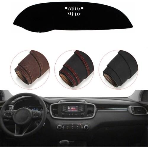 Console Dashboard Suede Mat Protector Sunshield Cover Fit For Kia Sorento 2015-2018
