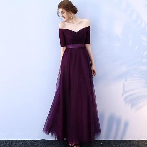 Real Shot High Quality Elegant Voilet Mesh Chiffon Floor-length Sexy Women Dress Casual Prom Party Hostess Dresses Plus Size 899