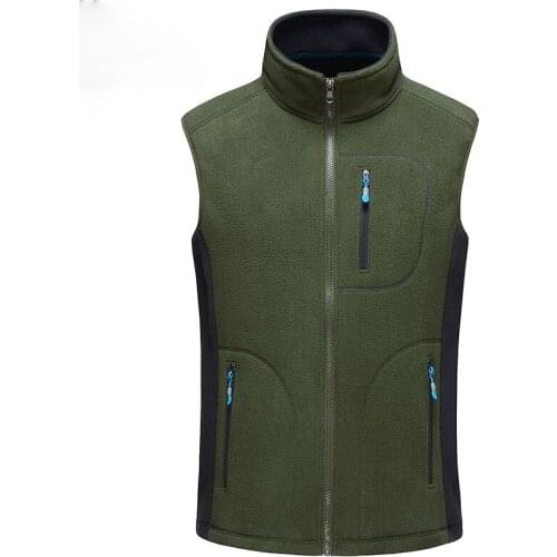 Male Winter Vest Men 100% Thicken Fleece Fashion Waistcoat Gilet Sleeveless Jacket Bodywarmer Mens Stage Coat Clothing