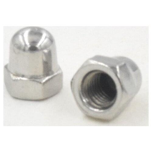 10Pcs M5 Stainless Steel Cap Nuts Round Head Cover Decorative Nut Metric Hex Nuts