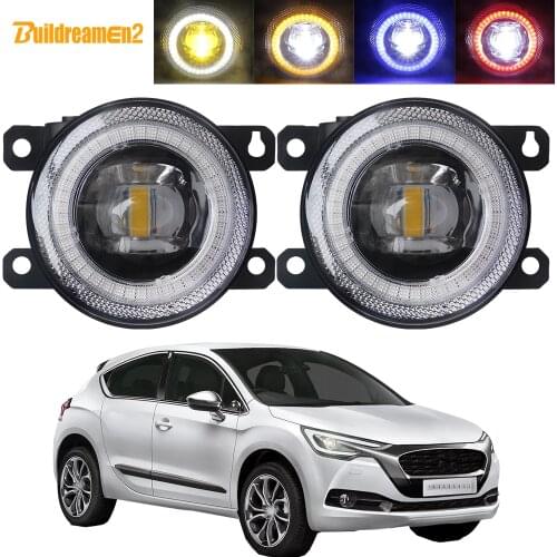 2 X Car LED Lens Fog Light Assembly Angel Eye Daytime Running Lamp DRL 30W H11 12V For Citroen DS4 2011 2012 2013 2014