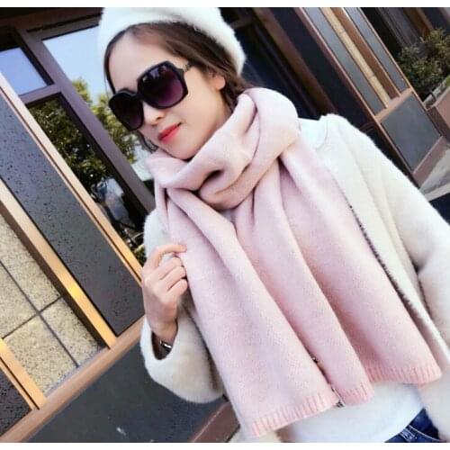 2018 pineapple Wool Winter Acrylic scarf wraps pashmina women scarfs thick Dual shawl hijab poncho for ladies